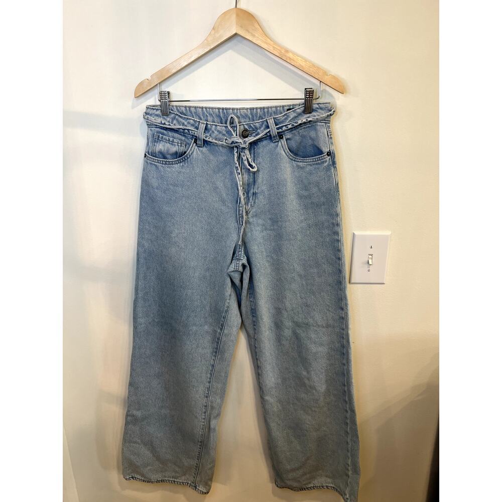 Buffalo Jeans Alecia High Rise Wide Leg Jeans Light Wash Size 30